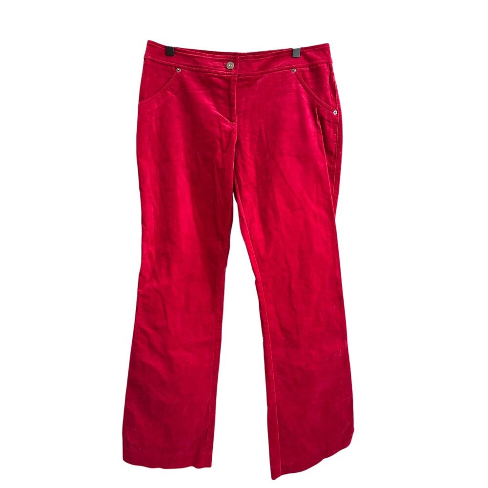 Vintage S&D Corduroy Bootcut Flare Pants Size 8 Red 90s Retro Made in the USA - Picture 11 of 14